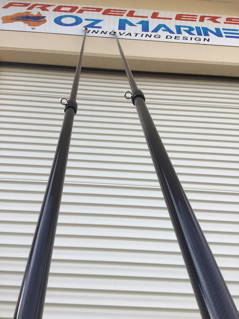 Outriggers Set Full carbon Poles 20Ft 3 pce 41.5 mm With Locking Syste Oz Marine Australia Pty Ltd Outriggers Set Full carbon Poles 20Ft 3 pce 41.5 mm With Locking Syste Oz Marine Australia Pty Ltd