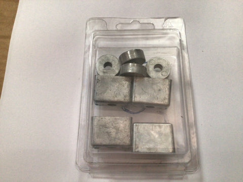 Tohatsu button and block anode set 3B7-60218-1. 338-60218-2
